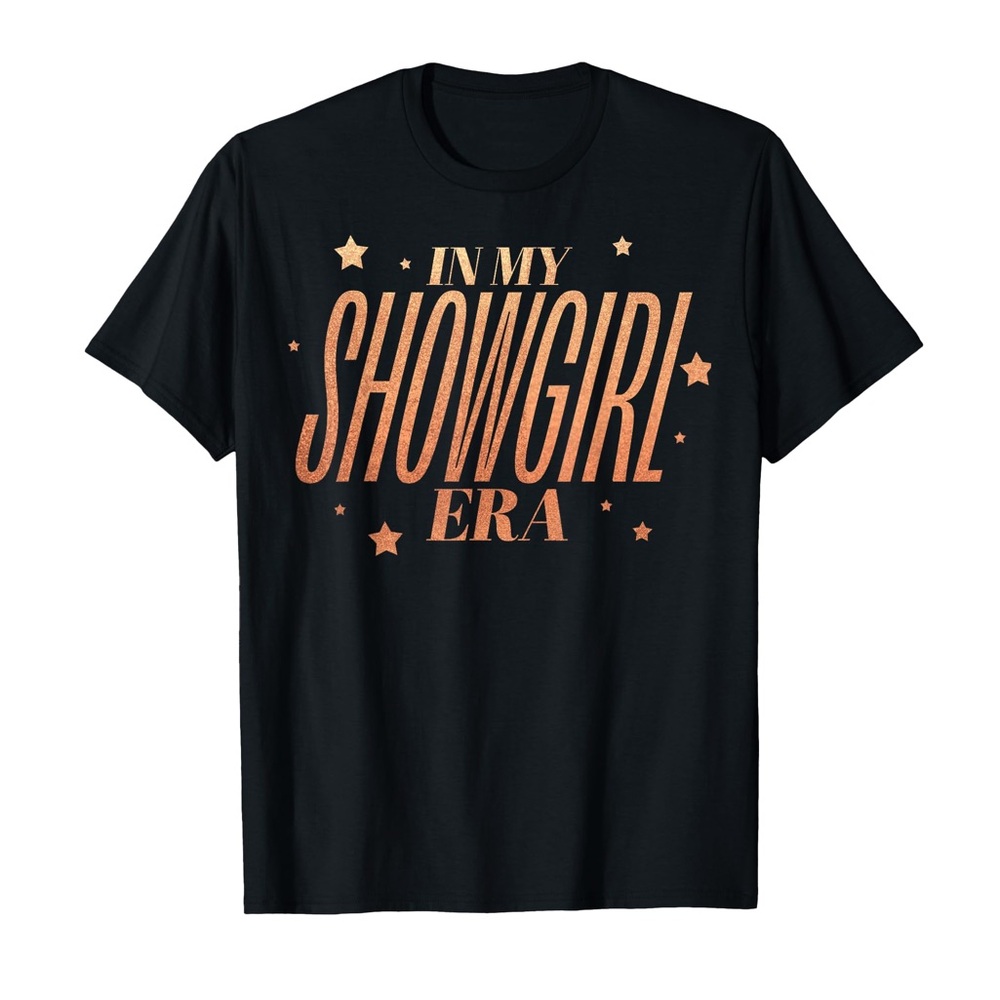 NWT‎ “In My Showgirl Era” Graphic Tee Black XS